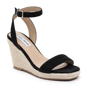 NWOT STEVE MADDEN PARRA ESPADRILLE WEDGE SANDAL SIZE 8